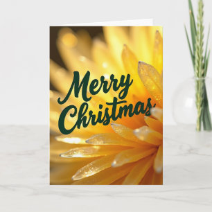 Golden Bloom Christmas Card