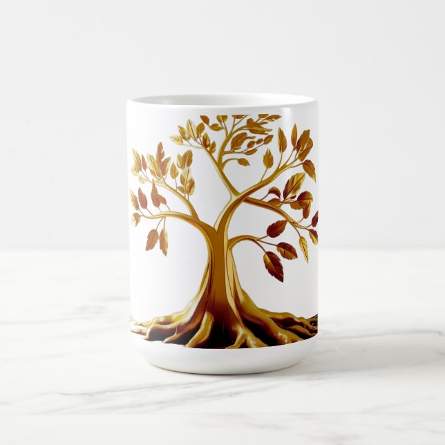 Golden Bloom Classic Mug (Center)