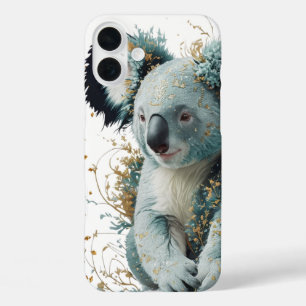 Golden Bloom Koala iPhone 16 Plus Case