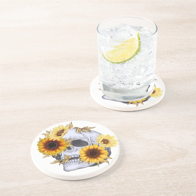 GOLDEN BLOOM SKULL COASTER (Side)