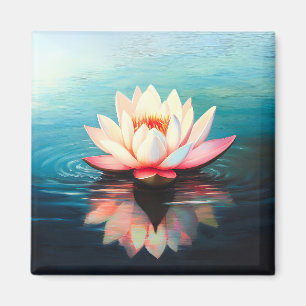 Golden Bloom Stillness Magnet