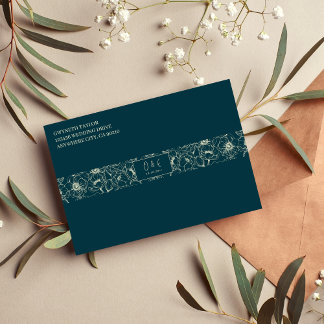 Golden Bloom Wedding Invitation Belly Band