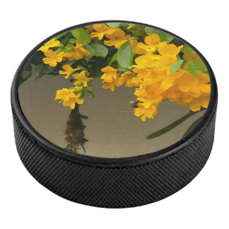 Golden Blossom Beauty Hockey Puck