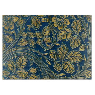 Golden Blossom Elegance Cutting Board