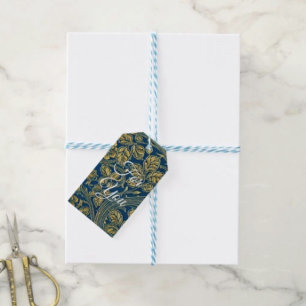 Golden Blossom Elegance Gift Tags