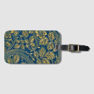 Golden Blossom Elegance Luggage Tag