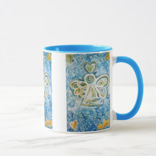 Golden Blue Angel Mug