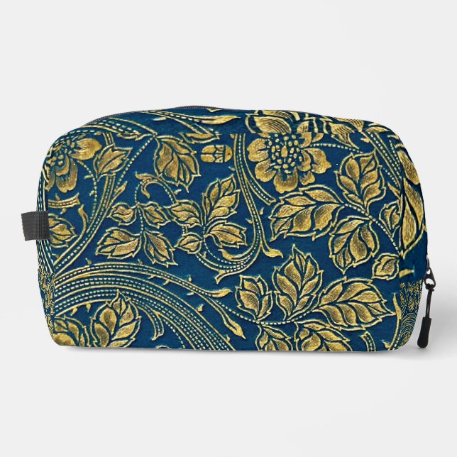 Golden Blue Elegance Dopp Kit (Front)