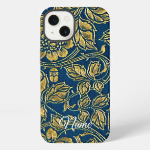 Golden Blue Elegance iPhone 13 Case
