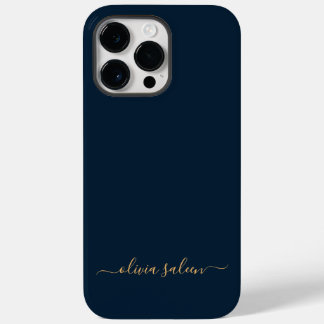 Golden blue personalised Case-Mate iPhone 14 pro max case