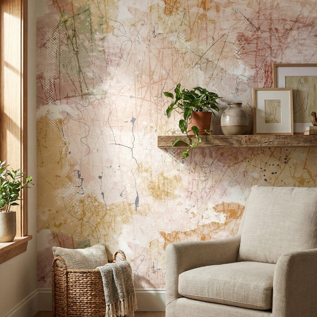 Golden Blush Textured Abstract ID1282 Wallpaper (Creator Uploaded)