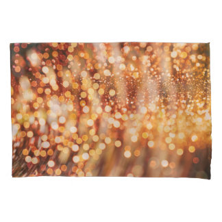 Golden Bokeh: Vintage Light Play Pillowcase