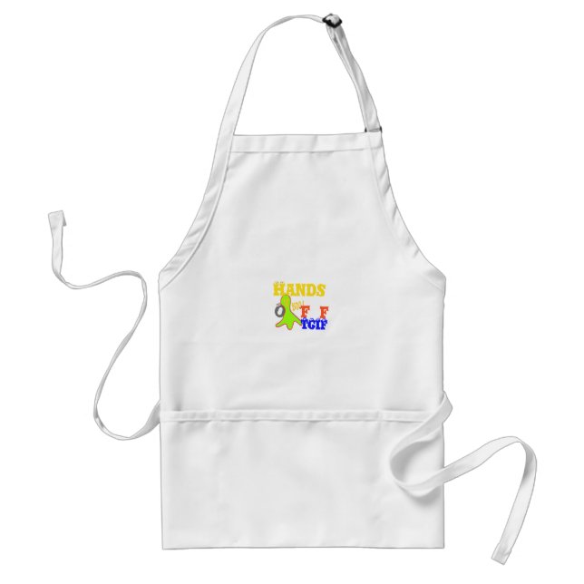 Golden Boo! Girly TGIF Thanks God Its Friday Hakun Standard Apron (Front)