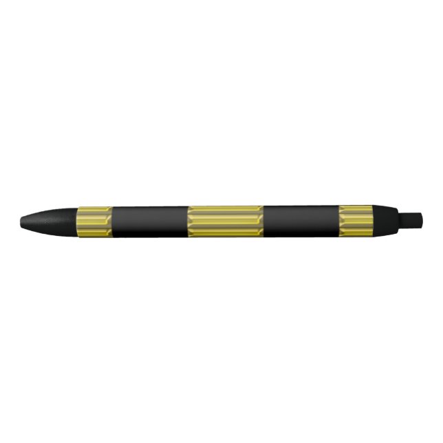 Golden Border - Broken Line + your back & idea Black Ink Pen (Front)