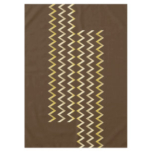Golden Border - zigzag + your back & text Tablecloth