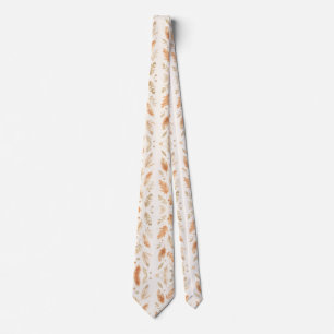 Golden Botanical Elegance Tie