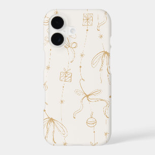 Golden Bow Holiday Phone Case