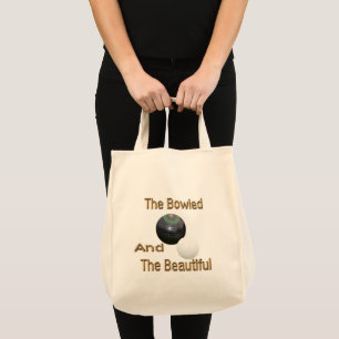 Golden Bowled Beautiful Lawn Bowls Design, Tote Bag