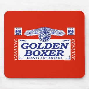 Golden Boxer Mouse Pad