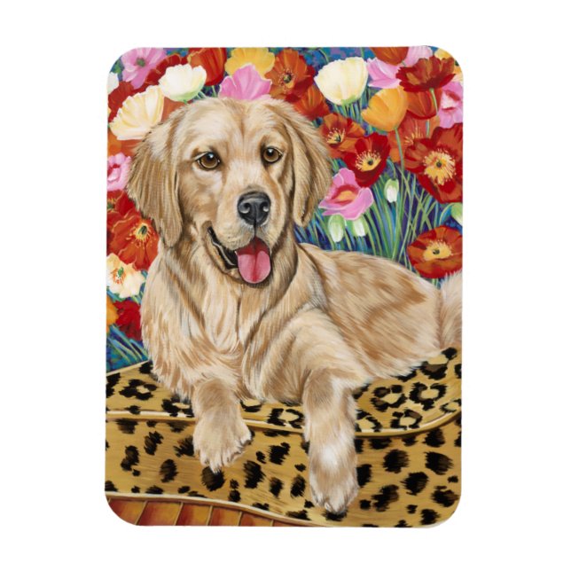 Golden Boy Retriever Magnet (Vertical)