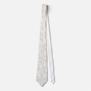 Golden branches tie