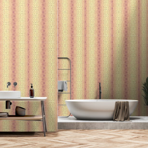 Golden Brick Wall – Symmetrical Architectural Patt