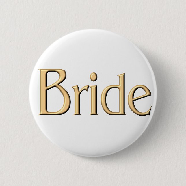 Golden Bride button (Front)