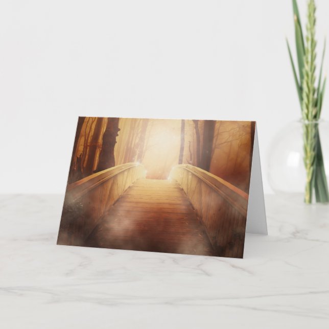 Golden Bridge Metaphysical Note / Greeting Card (Front)