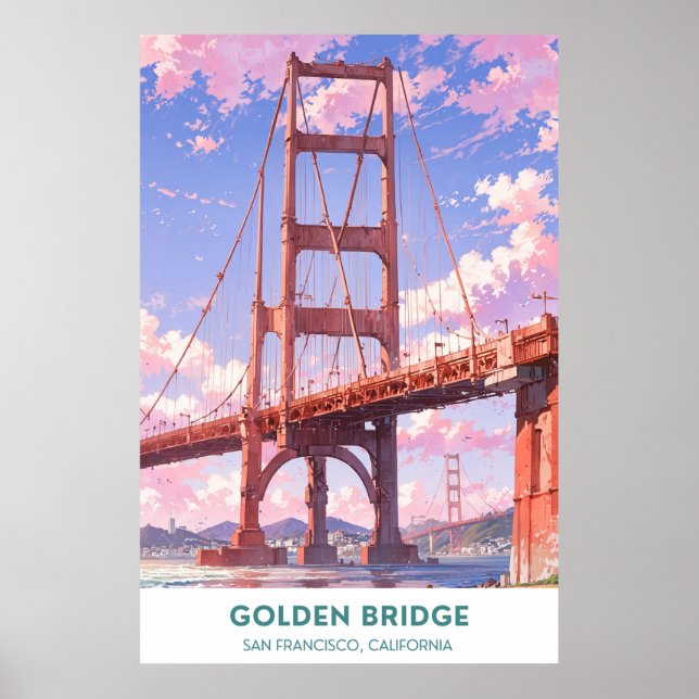 Golden Bridge- San Francisco, California Poster (Front)