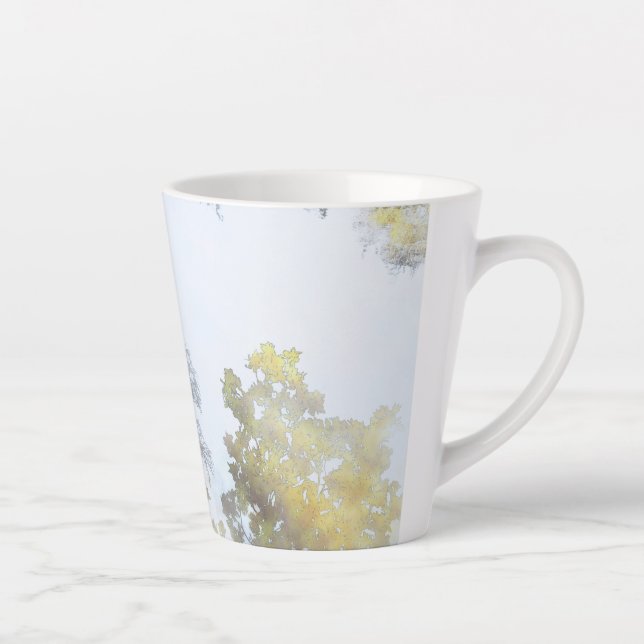 Golden Broadleaf Glow Latte Mug (Right)