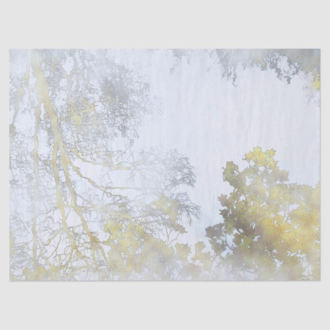 Golden Broadleaf Glow Tissue Paper (Front)