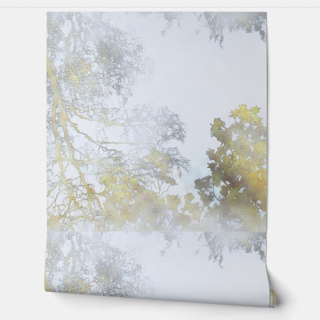 Golden Broadleaf Glow Wallpaper (Unrolling)
