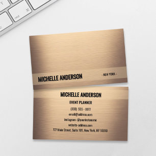 Golden Bronze Luxury Business Card