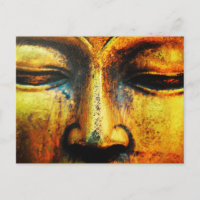 Golden Bronze Statue of the Buddhas Face