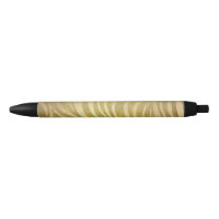 Golden Bronze Zebra Print Jungle Safari Glam
