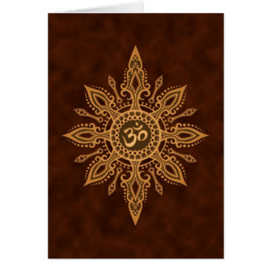 Golden Brown Aum Star