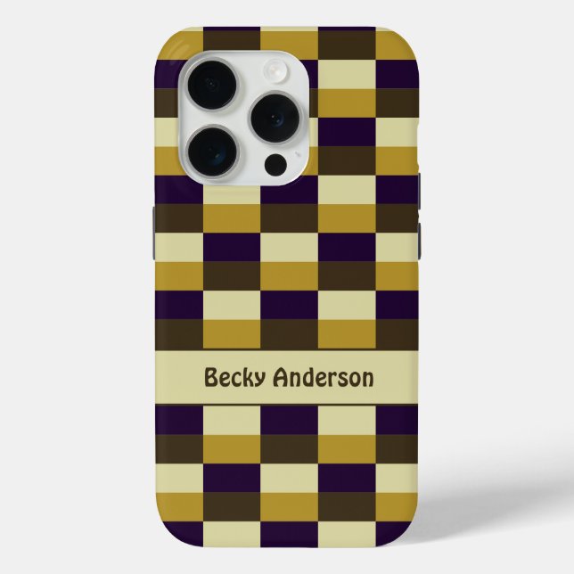 Golden Brown Colour Combination Case-Mate iPhone Case (Back)