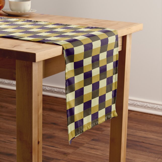 Golden Brown Colour Combination Short Table Runner (In Situ)