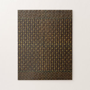 Golden Brown Decorative Pattern Jigsaw Puzzle