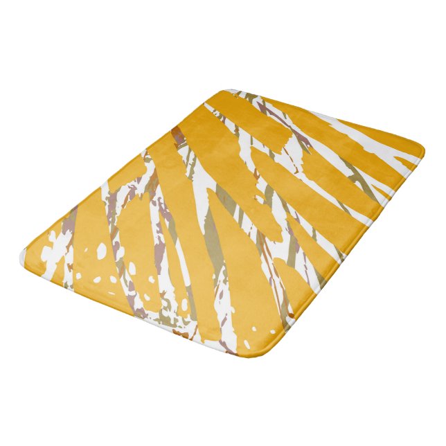 Golden Brush Elegance Bath Mat (Angled)