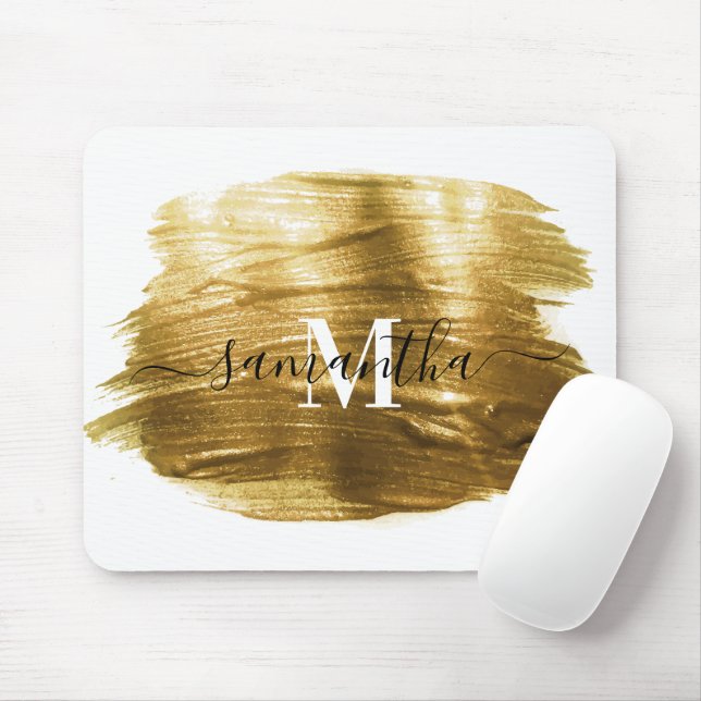 Golden Brush Mouse Pad (With Mouse)