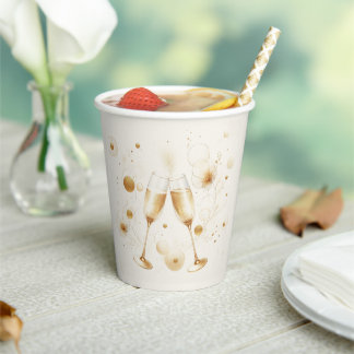 Golden Bubbles Party Cups