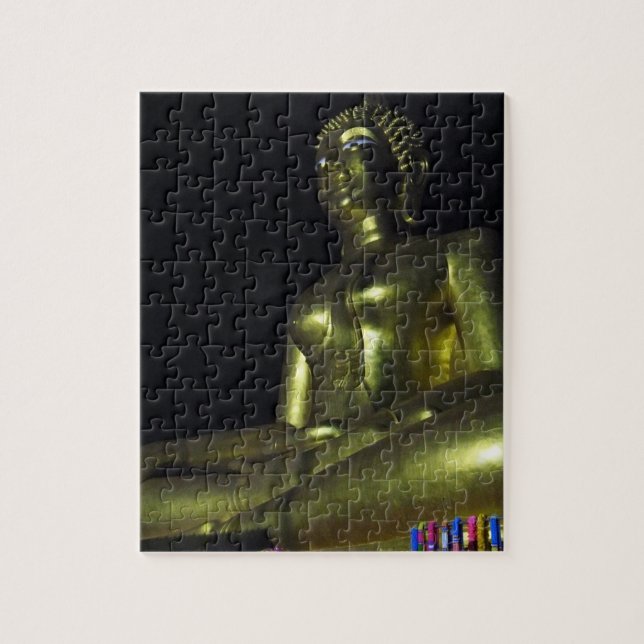 Golden Buddha at Night Jigsaw Puzzle (Vertical)