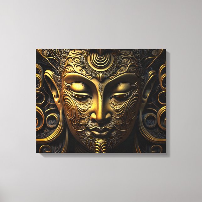 Golden Buddha Canvas Print (Front)