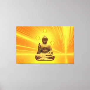 Golden Buddha Canvas Print