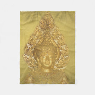 golden buddha fleese blanket