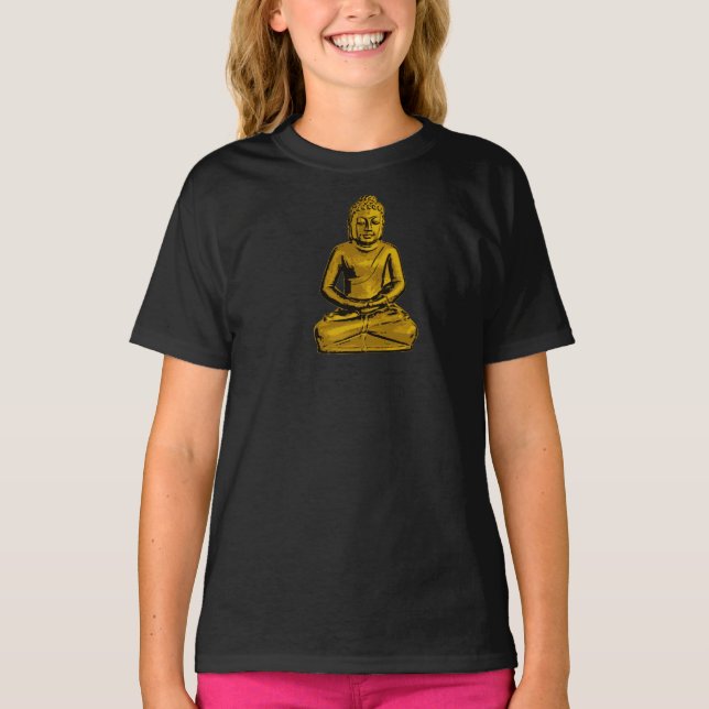 Golden Buddha Girls T-Shirt (Front)