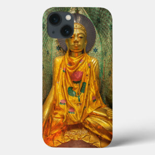Golden Buddha In Temple iPhone 13 Case