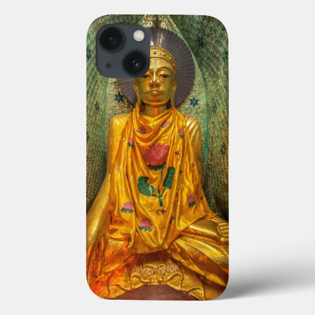 Golden Buddha In Temple Case-Mate iPhone Case (Back)