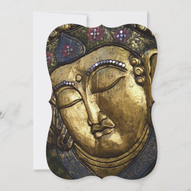 Golden Buddha Inspirational Invitation Bracket (Front)
